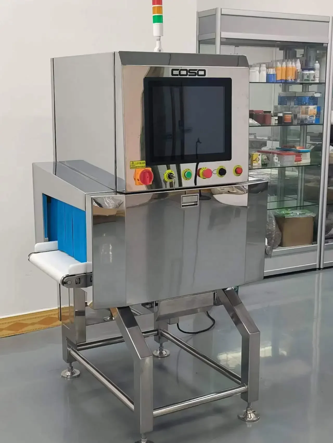 Máquina de inspeção de raios X de alimentos para indústria de processamento de alimentos, equipamento de sistema de inspeção de raios X para produtos de embalagem de folha de alumínio