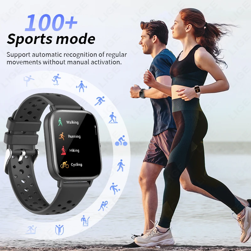 LIGE Mode Frauen Smart Uhr Frauen Benutzerdefinierte Uhr Gesicht Stimme Assistent Drahtlose Anruf Smartwatch Gesundheit Sport Armband 2025