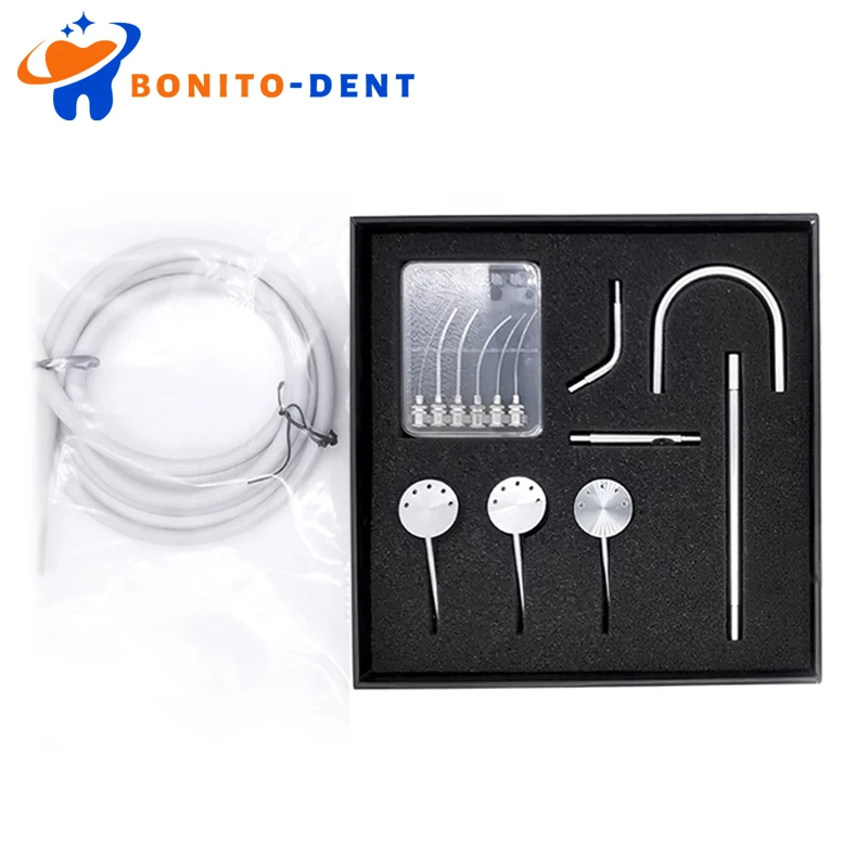 Dental Suction Mirror System Kit Anti Fog Mirror Dentistry Surgery Aspirator Mouth Mirror