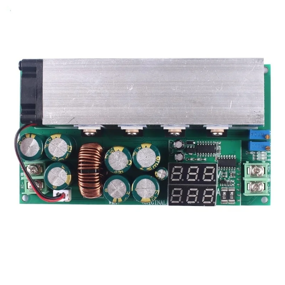 600W Adjustable Step Down Power Supply Module With Real Time Digital Display Output Voltage 12 To 80 Volt And 20 Amps