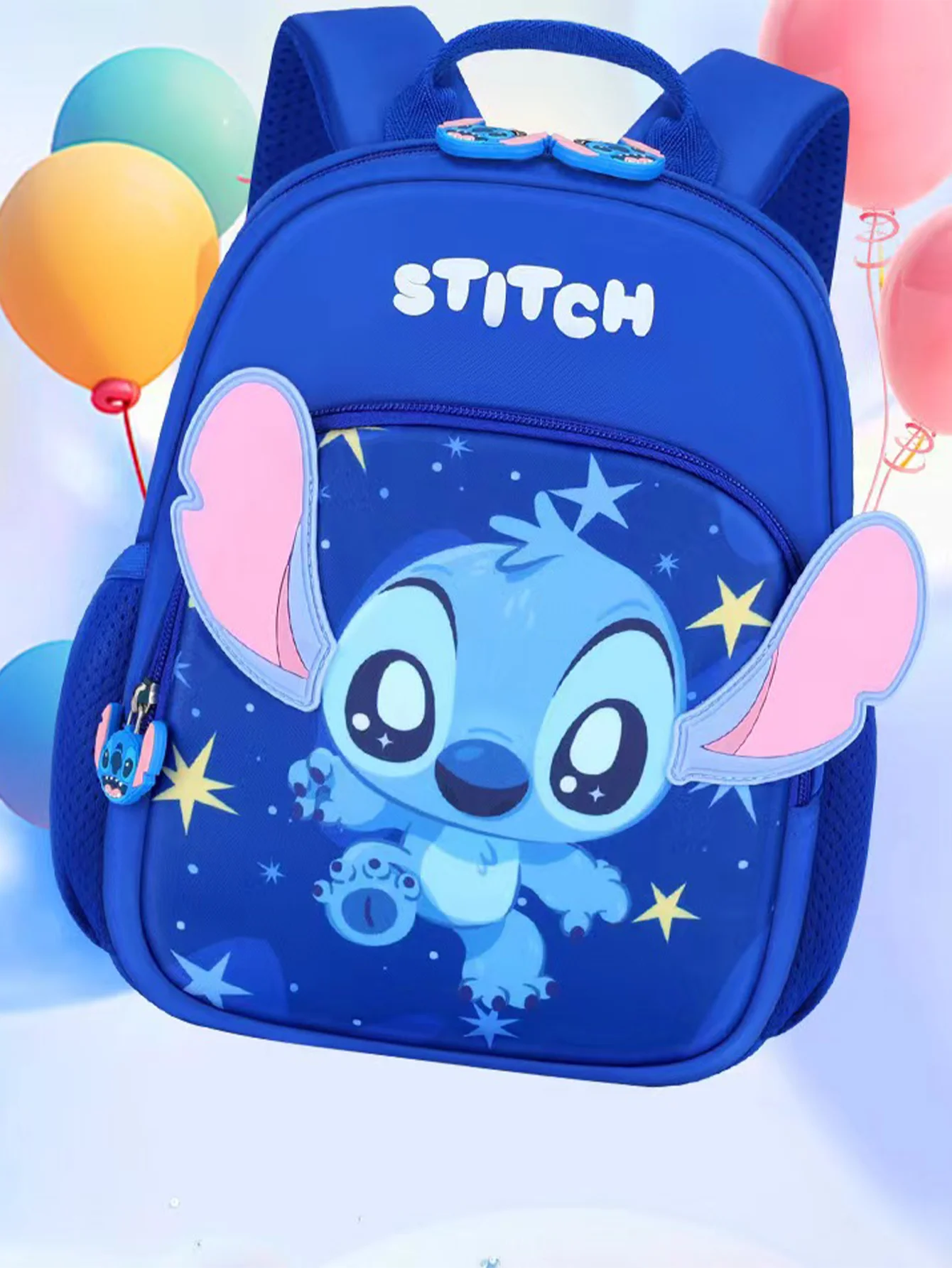 1PC Disney Officially Licensed Stitch Backpack Cute Cartoon Character Thanksgiving Thanksgiving Back to School Season Gift