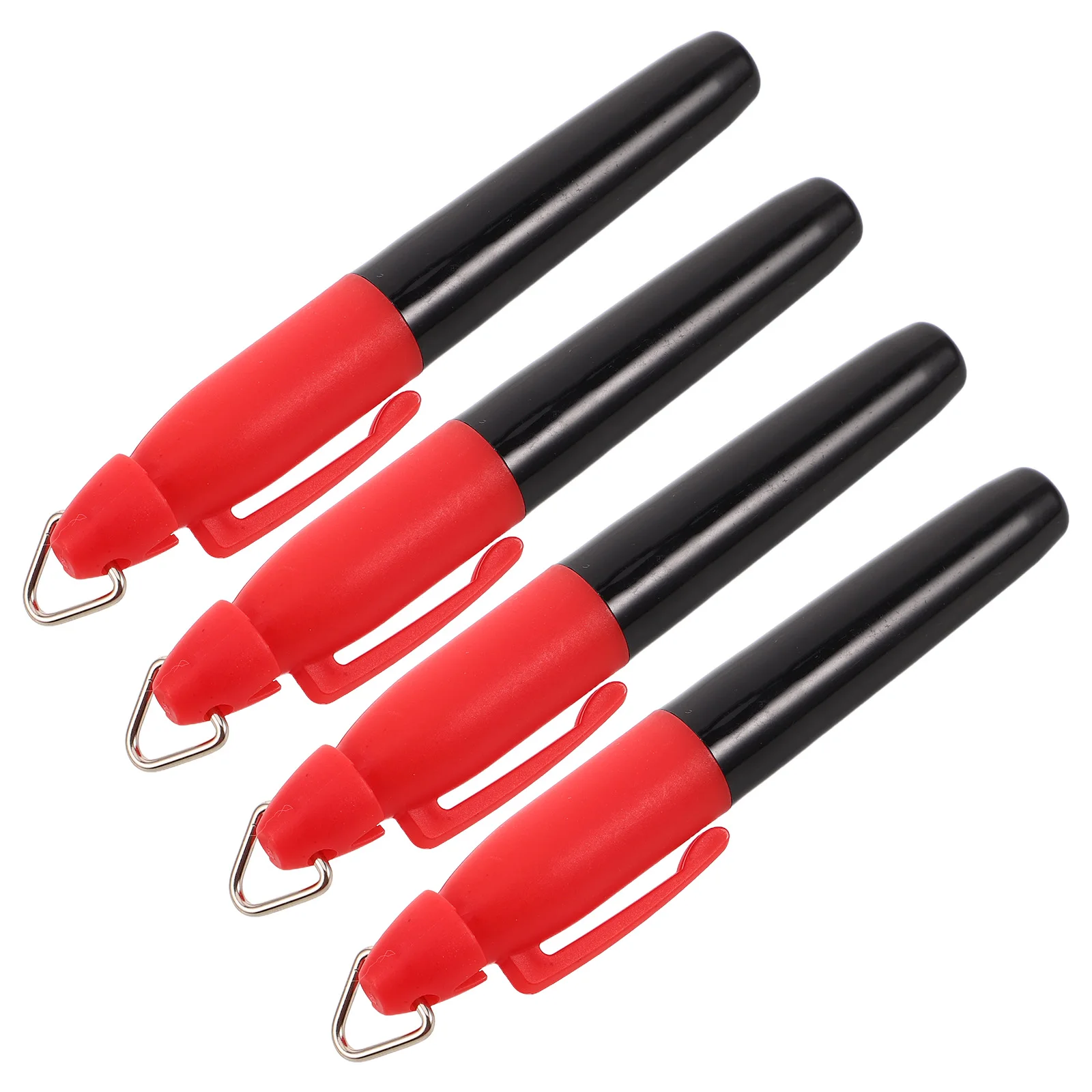 4Pcs Golf Ball Marker Pens Set Triangular Buckle Iron Hook Precision Line Drawing Sports Golf Accessories Outdoor Marking Tools