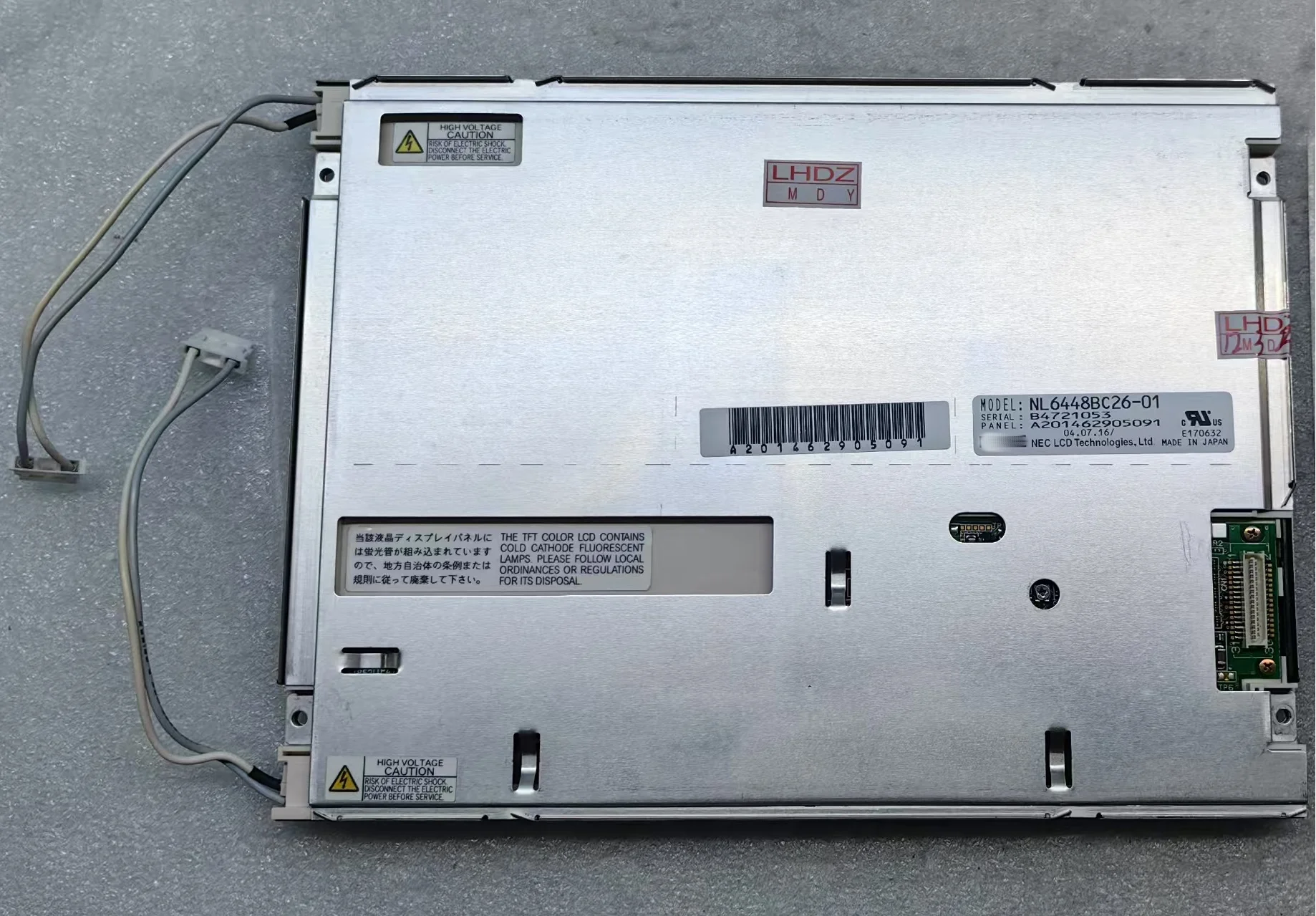 Panneau d'affichage d'écran LCD NL6448BC26-01