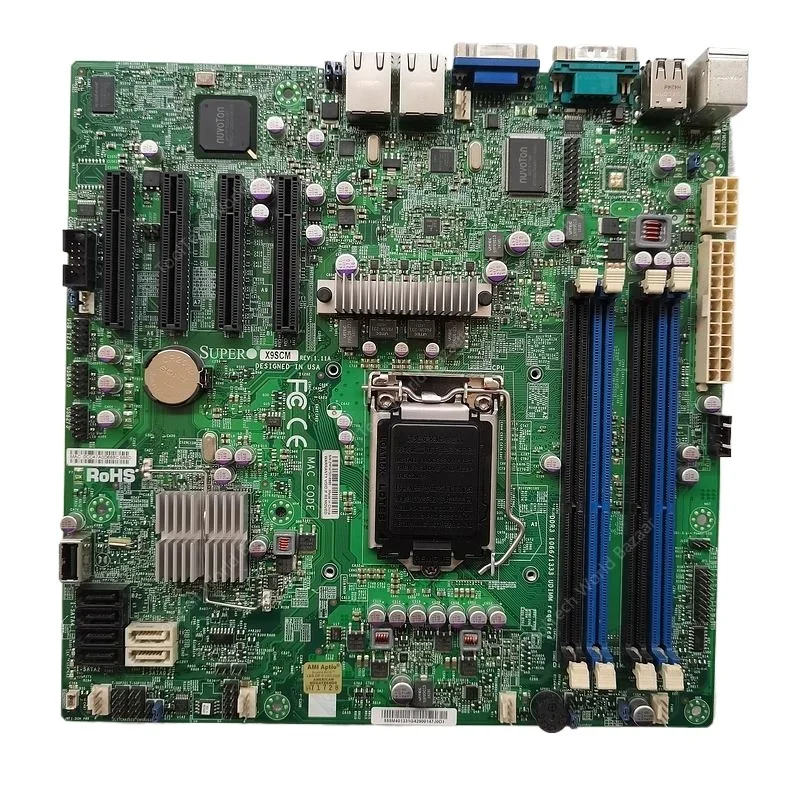 X9SCM single 1155 pins, server main board C204 chipset X9SCM device main board