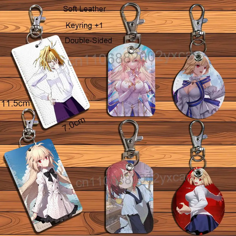 

Arcueid Brunestud Hisui Kohaku Tsukihime Keychain Holder Suitable For Subway Bank Card Bus Card Case Badge Holder Wallet Card