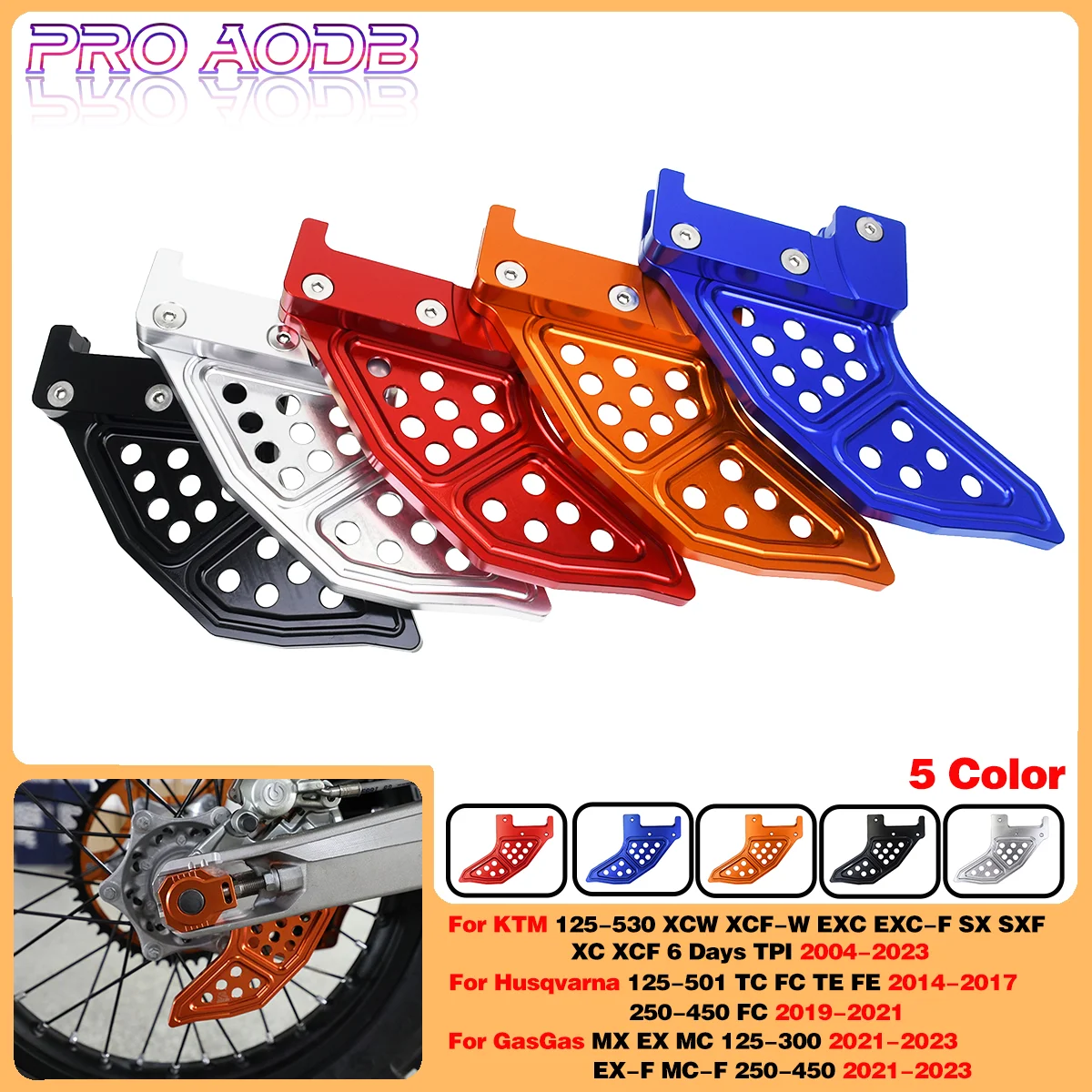 

Rear Brake Disc Guard Protector For KTM 125 250 350 450-530 XCW XCFW EXC EXCF SX SXF XC XCF 6Days TPI 2004-2023 modify Motocross