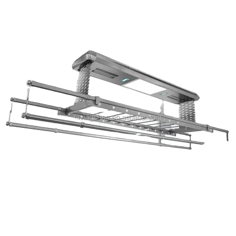 

Ceiling Laundry Electric Automatic Folding Hanger Drying Clothes Rack Smart Remote Control Lifting