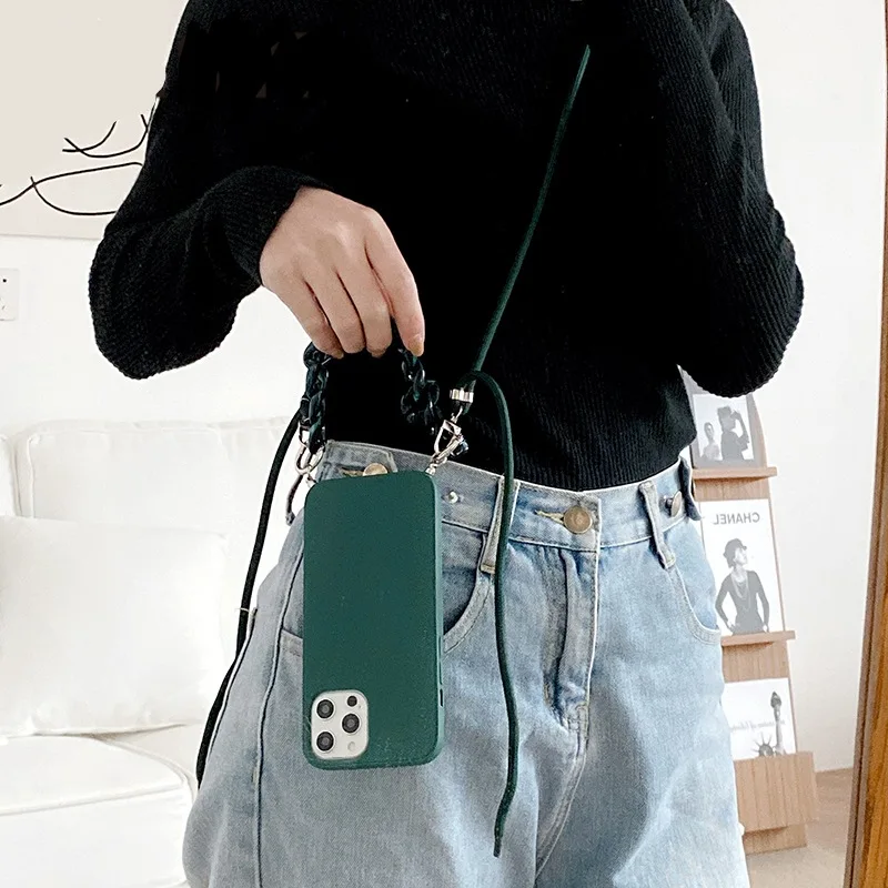 Crossbody-Handyhülle für Samsung Galaxy A36 A16 A17 S25 S24 Ultra S23 S26 Plus S21 FE mit Halskette, Marmor-Kettenriemen und Schutzhülle – Detail 14