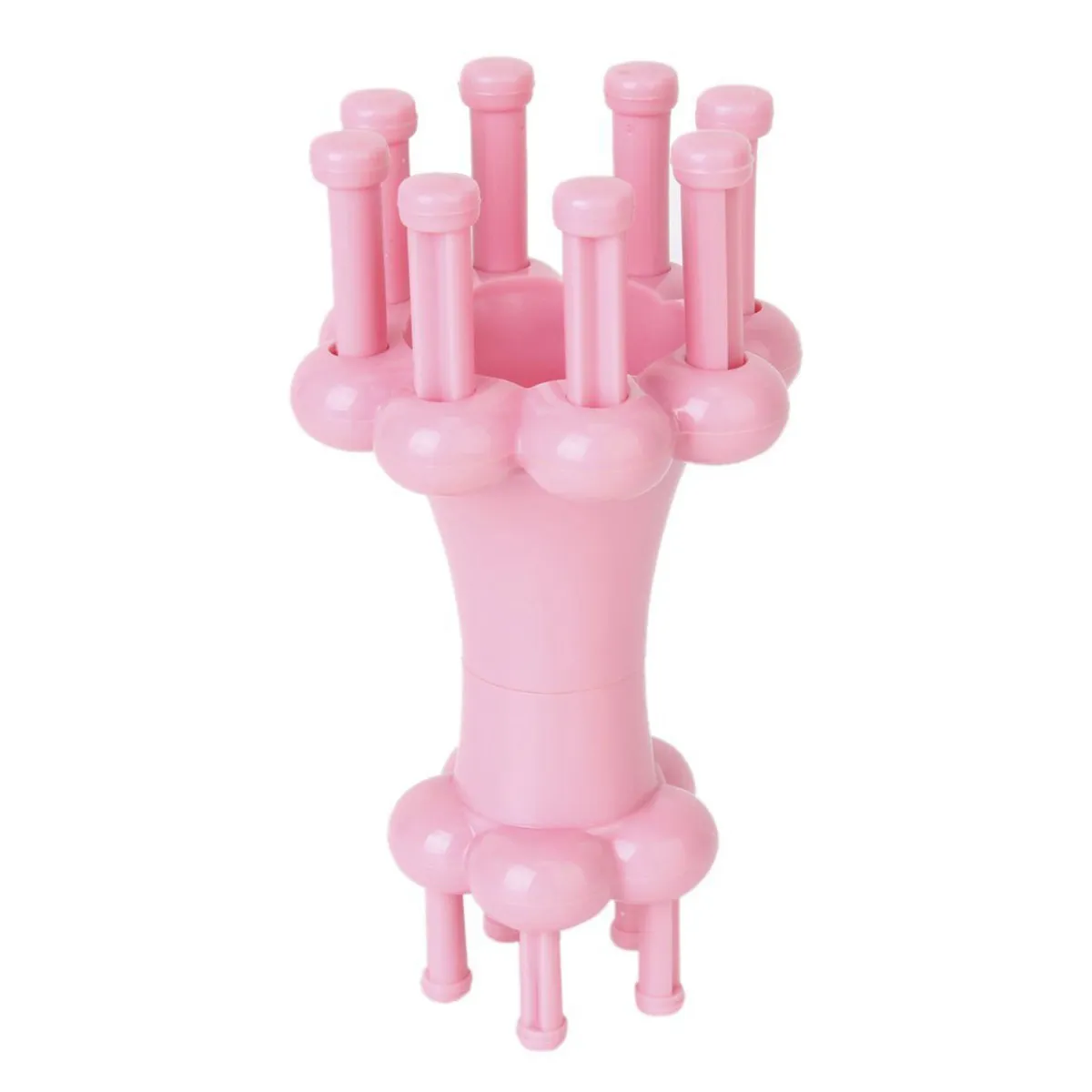 Pink Knitting Loom Set for Beginners – Round Plastic Loom Kit to Make Hats, Socks & Shawls