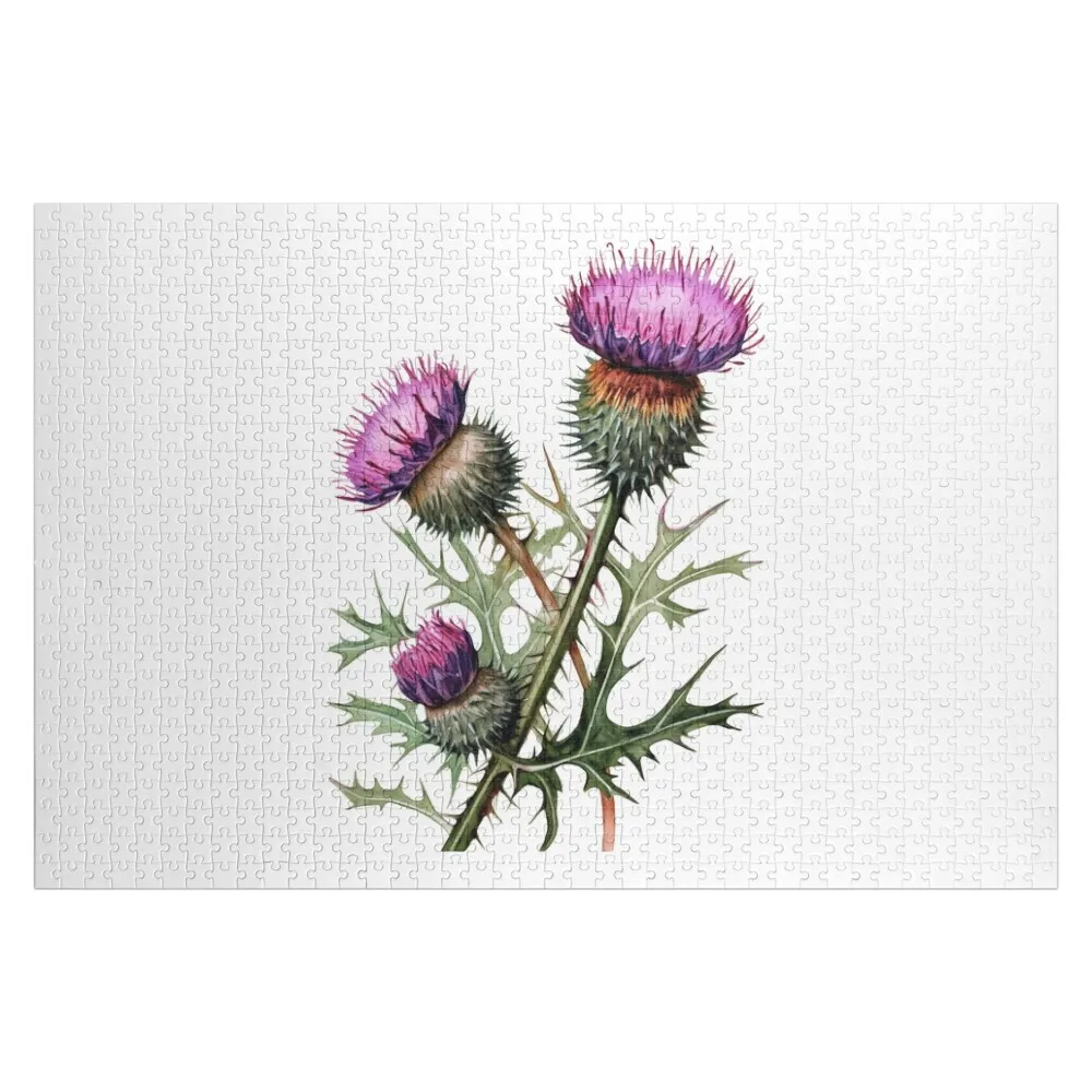 Scottish thistle flowers Jigsaw Puzzle Scale Motors Christmas Toys Wood Adults Children Puzzle
