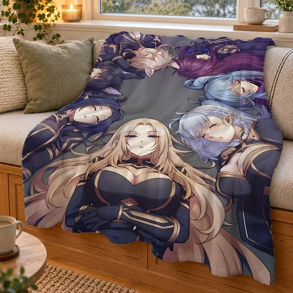 Anime The Eminence In Shadow Throw Double Sided Flannel Throw Blanket Soft Warm Washable Home Decor