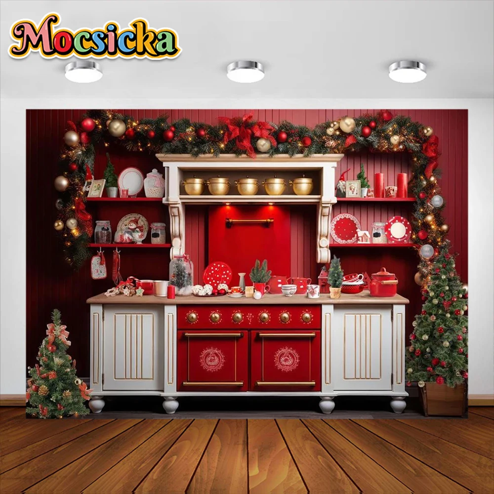 

Christmas Photography Background Cupboard Room Xmas Tree Party Decor Kid Adult Family Portrait Custom Backdrop Photo Studio