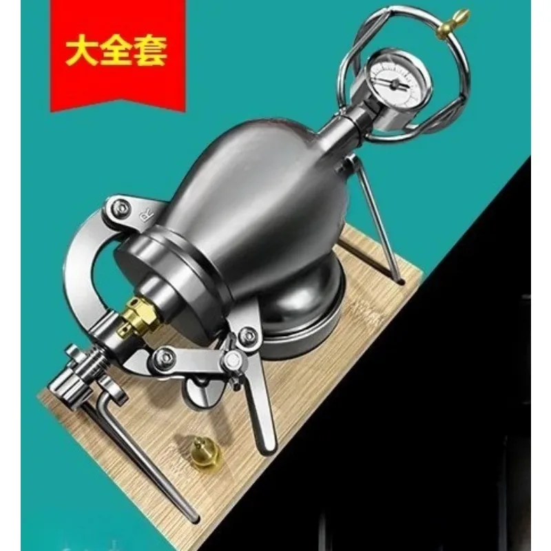for Traditional Hand Crank Popcorn Maker Mini Household Grain Puffing Machine