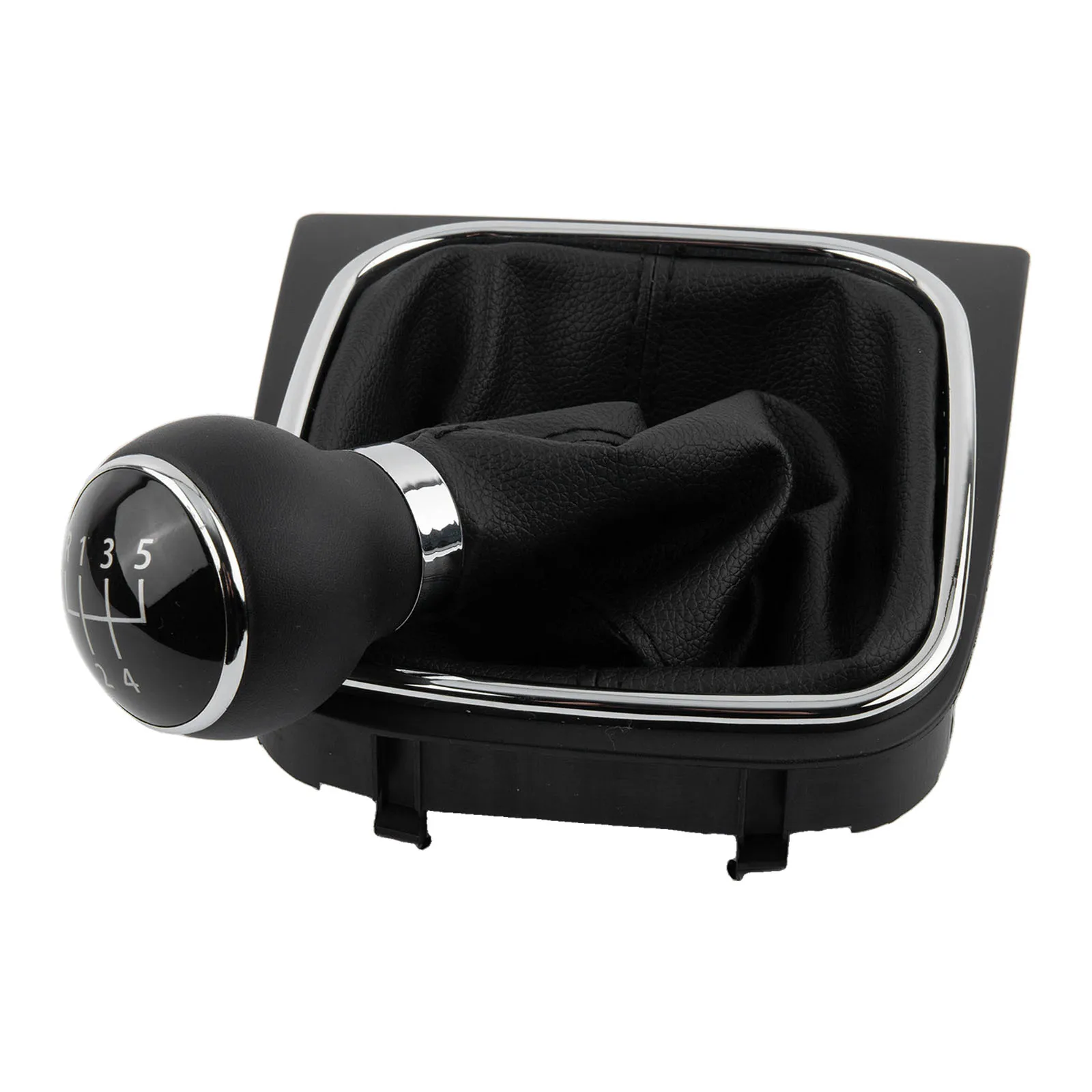 Black Shift Boot Gear Shift Knob Kit Luxury Car Accessory Smooth Shifting Stylish Design Car Interior Accessory For EOS
