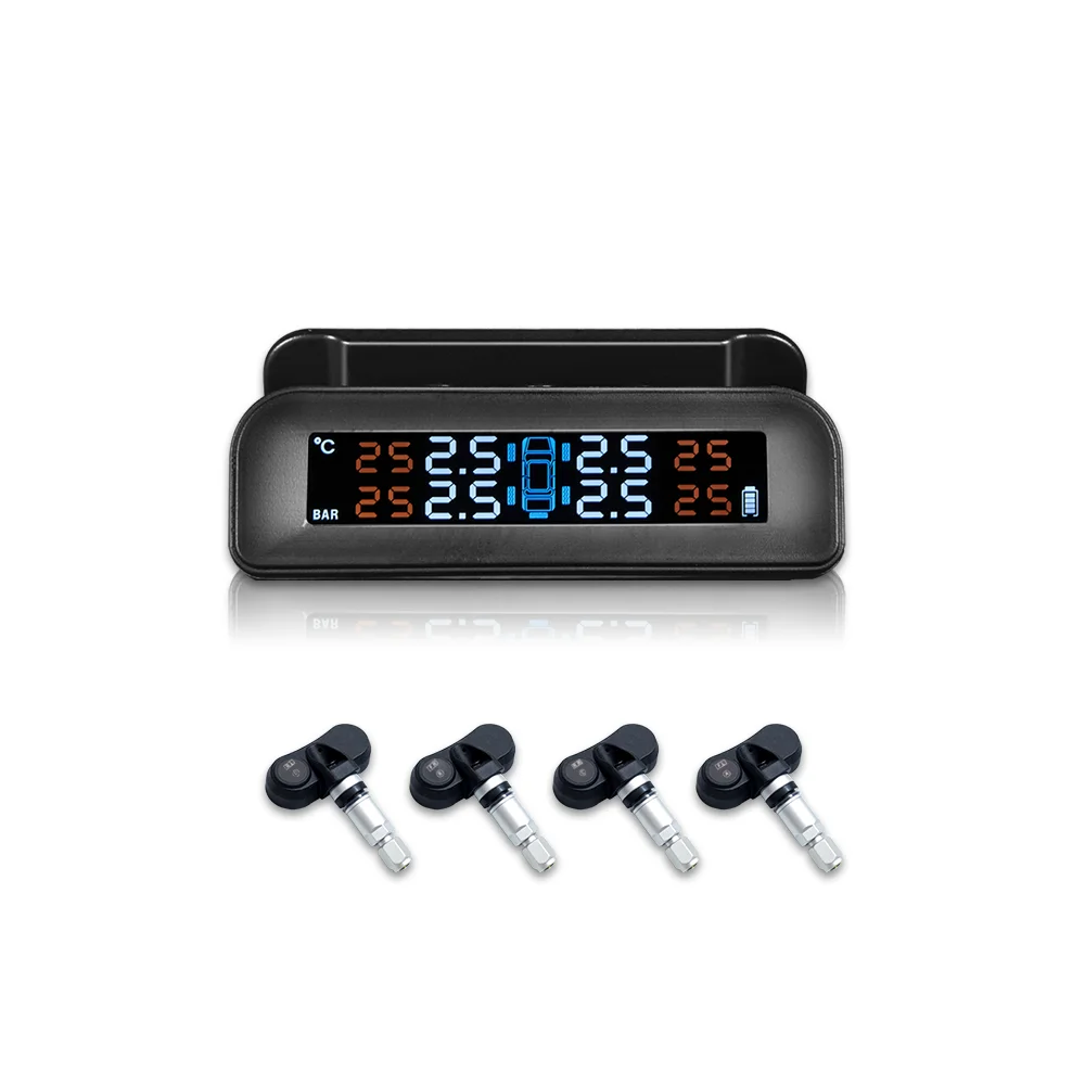 

Wireless Tire Pressure Monitor TPM Stire Pressure Monitoring System With 4 Universal Tpms Sensors Internal Tpms