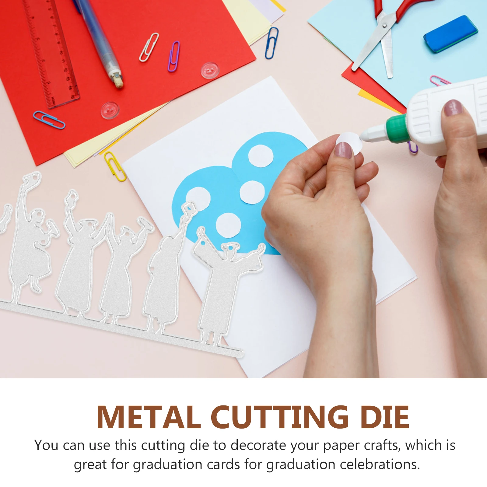 

High carbon Steel Cutting Die for Card Making DIY Photo Album Scrapbooking Graduation Craft Reusable Durable Metal Die Cuts