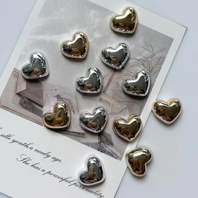 6/12Pcs Heart Shape Fridge Magnets Cute Small Heart Decorative Stickers Home Kitchen Decor Office Whiteboard Decorative Gifts