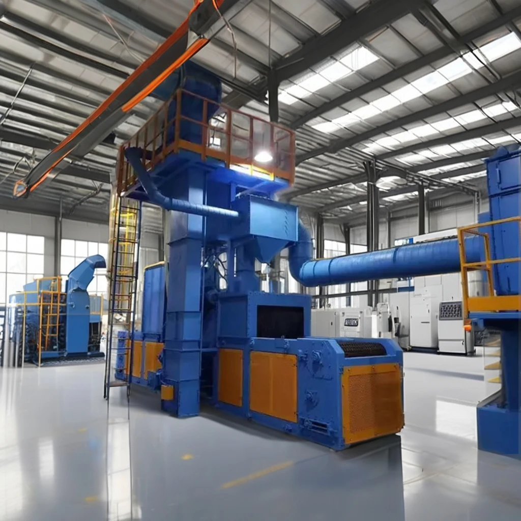 Customized Mesh Belt Through Shot Blasting Machine Abrator Type for Shipyard Steel Structure Cleaning