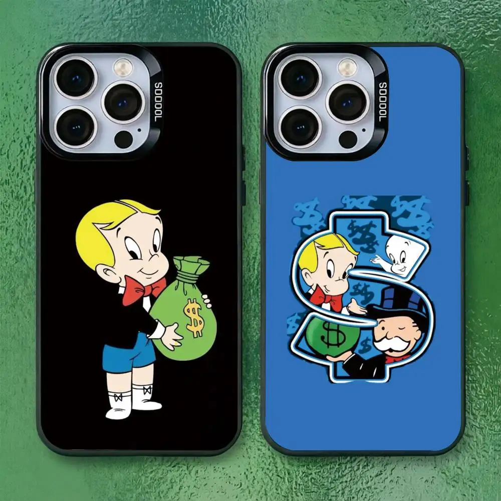 

Rich Boy R-Richie R-Rich Phone Case For iPhone 17,16,15,14,13,12,11 Plus,Pro Max,XS,Colorful Silver Black Cover