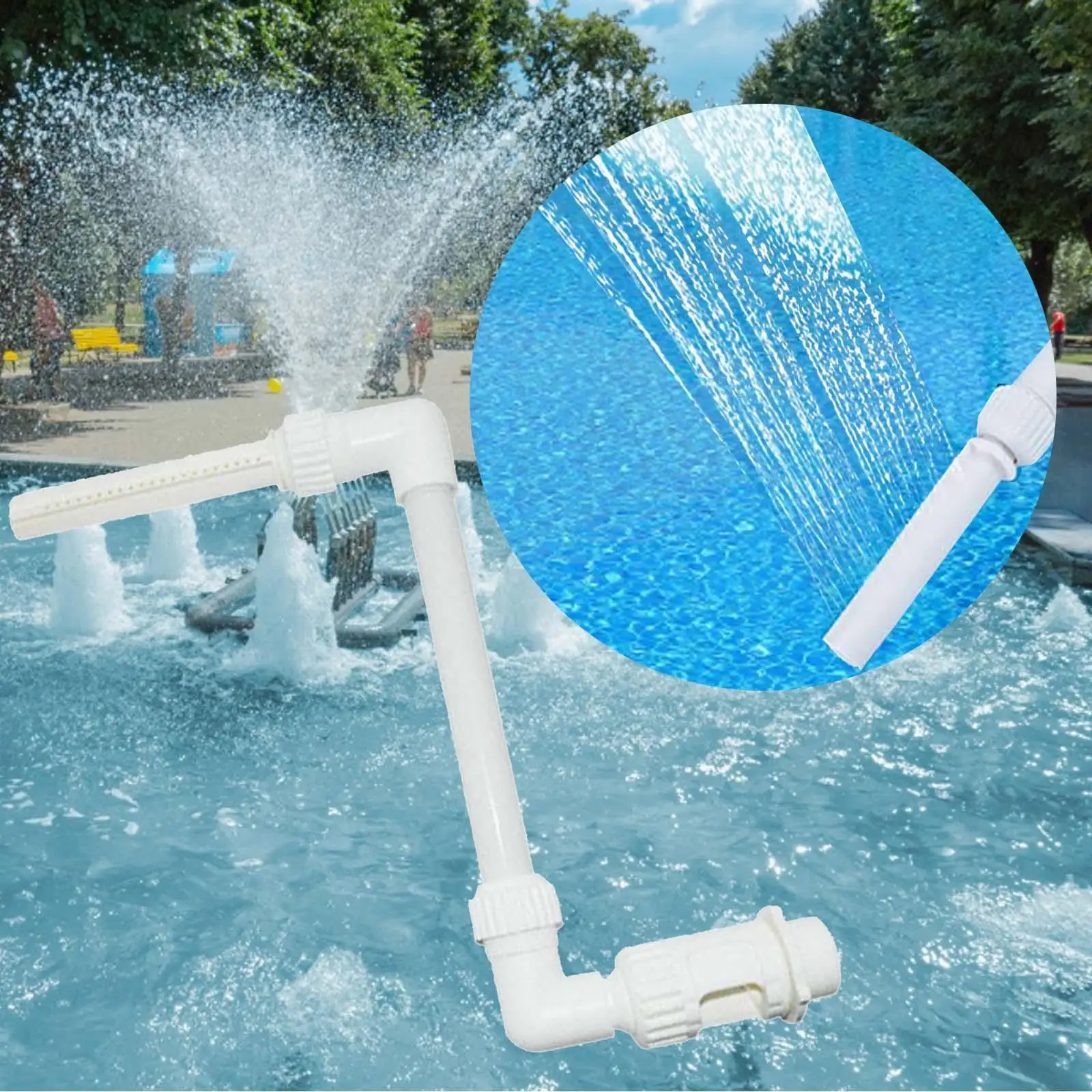 

Pond Fountain Fun Sprinkler Fit 1.5" Return Jets Cooling Aerator for above Ground in Ground Swimming Accessories Decoration