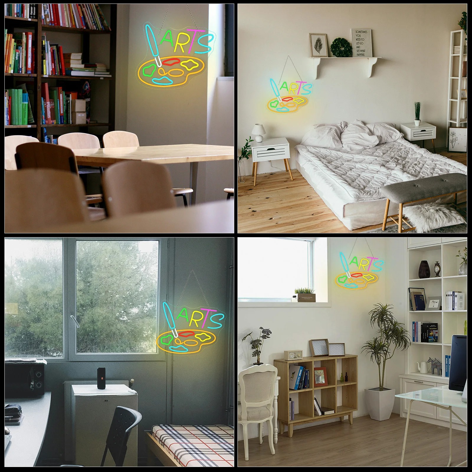 Paint Neon Sign Dimmable Painting Neon Light Signs for Wall Decor USB Powered LED Light Up Sign for Studio Art Wall Decor