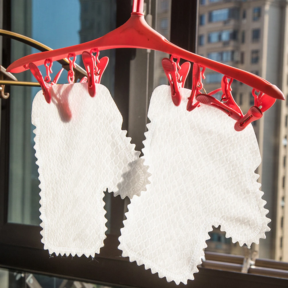 

20Pcs Dishwashing Gloves Cloth Cleaning Practical Supple Protective Household Gloves for Kitchen Window Glass Desk