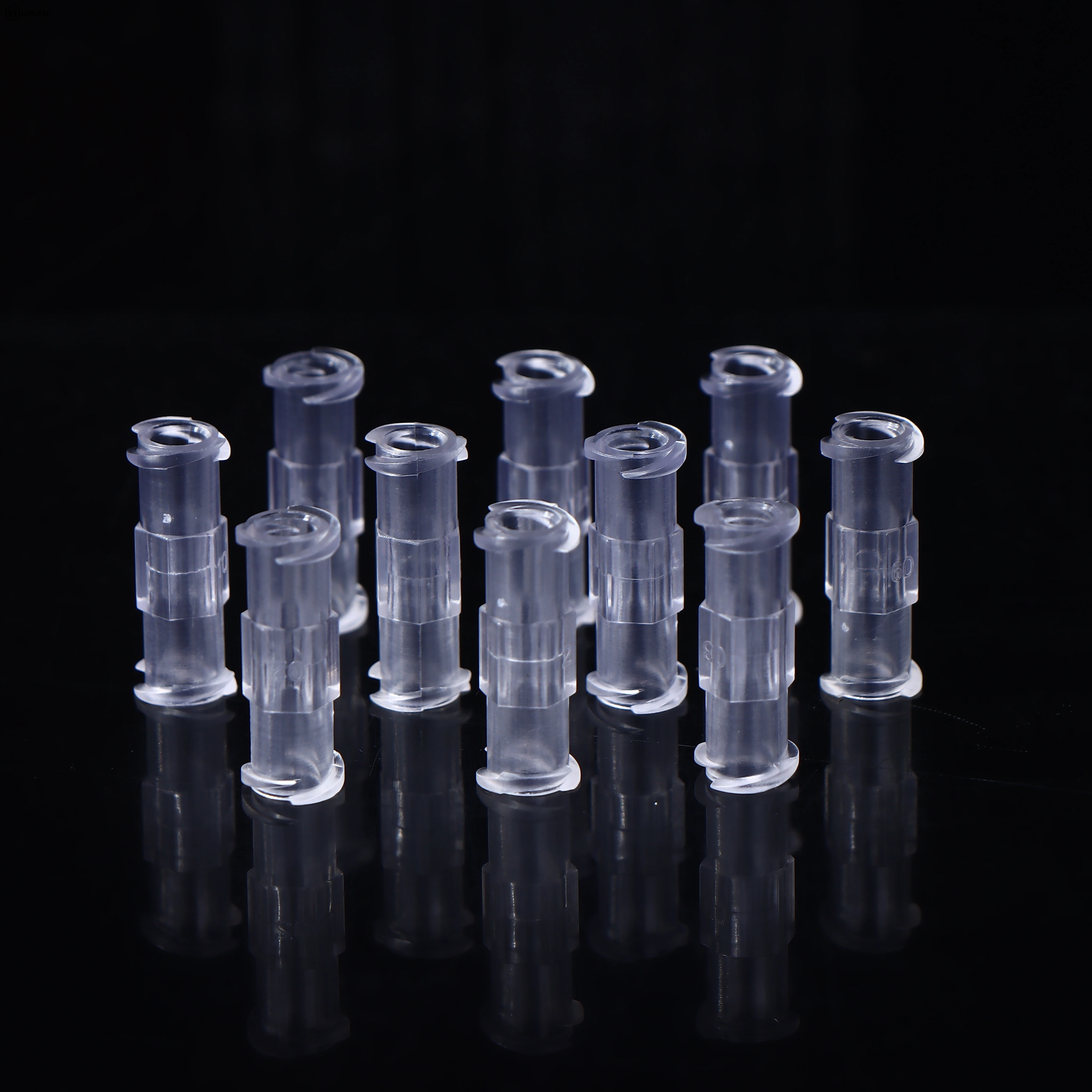 10Pcs Transparent Plastic Syringe Connector Leak Proof Double Helix Medical Sterile Luer Lock Adapter DIY Accessories - zdjęcie 1