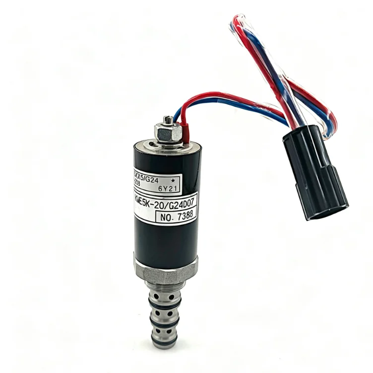 Hydraulic Valve Hydraulic Pump Valve Silver Hydraulic Solenoid Valve Aluminum Alloy Construction Stable Operation