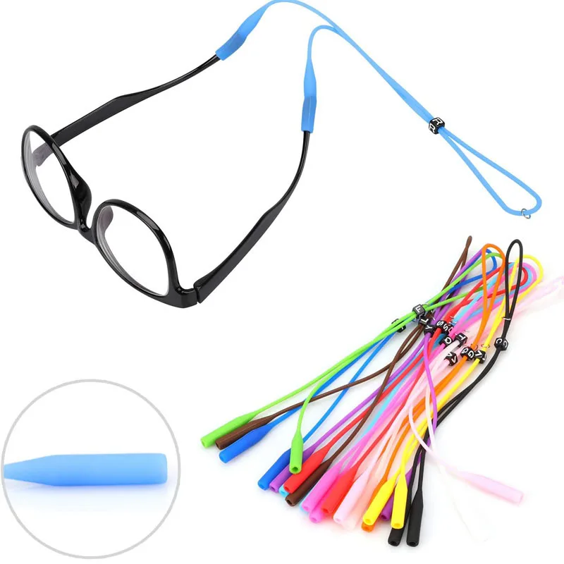 Silicone Round Head Buckle Glasses Cord Sports Non-slip And Non-slip Extra-long Round Head Glasses Cord For Adults And Children