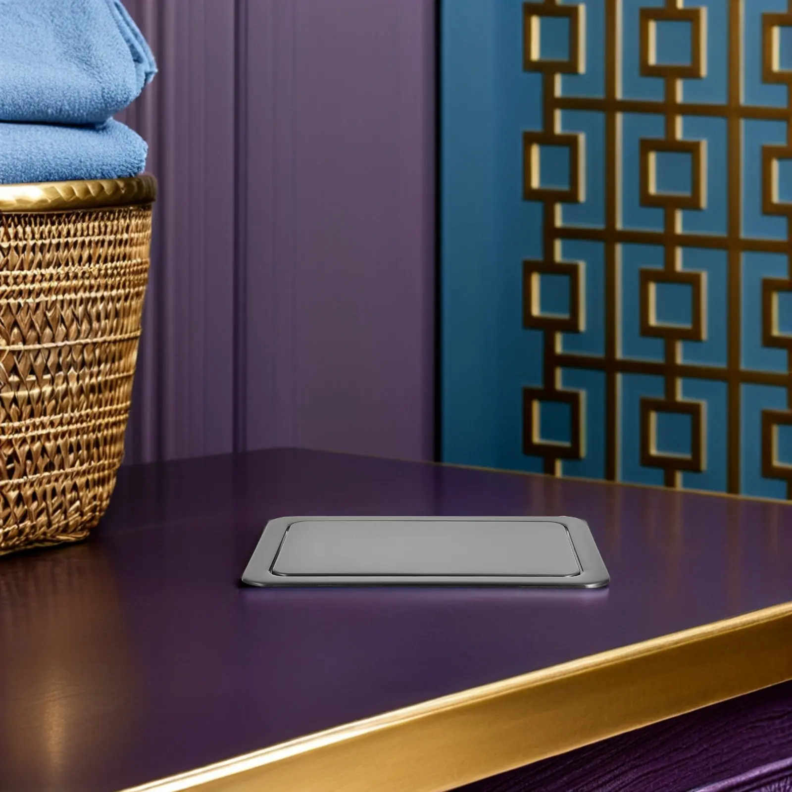 

Встраиваемая крышка для мусорного бака из нержавеющей стали с поворотным механизмом, герметичная, скрытая, для кухни и ванной комнаты