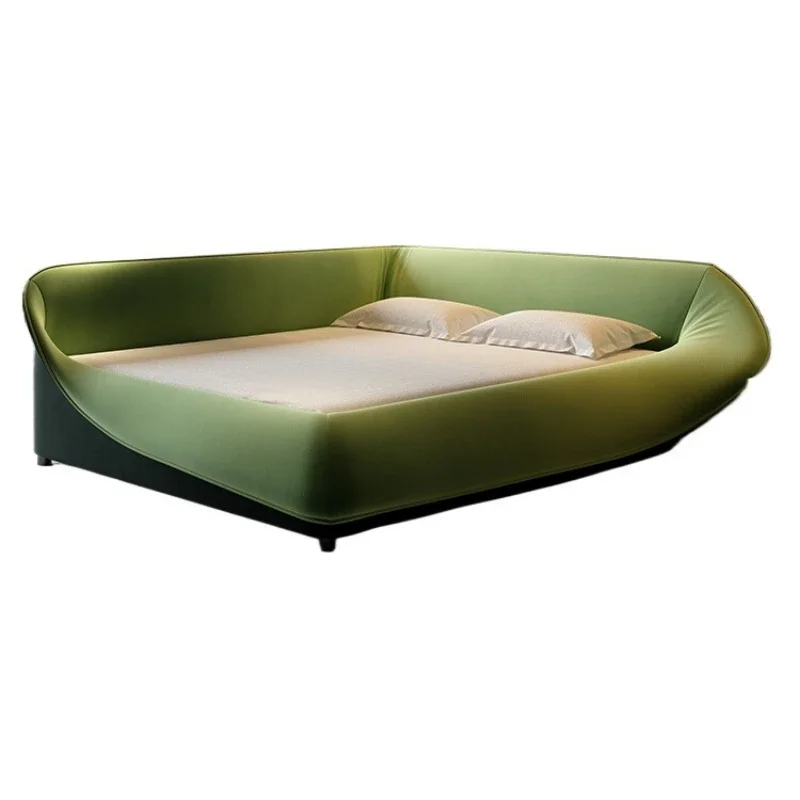 Bird's nest bed, modern and simple, does not interfere with each other fabric bed