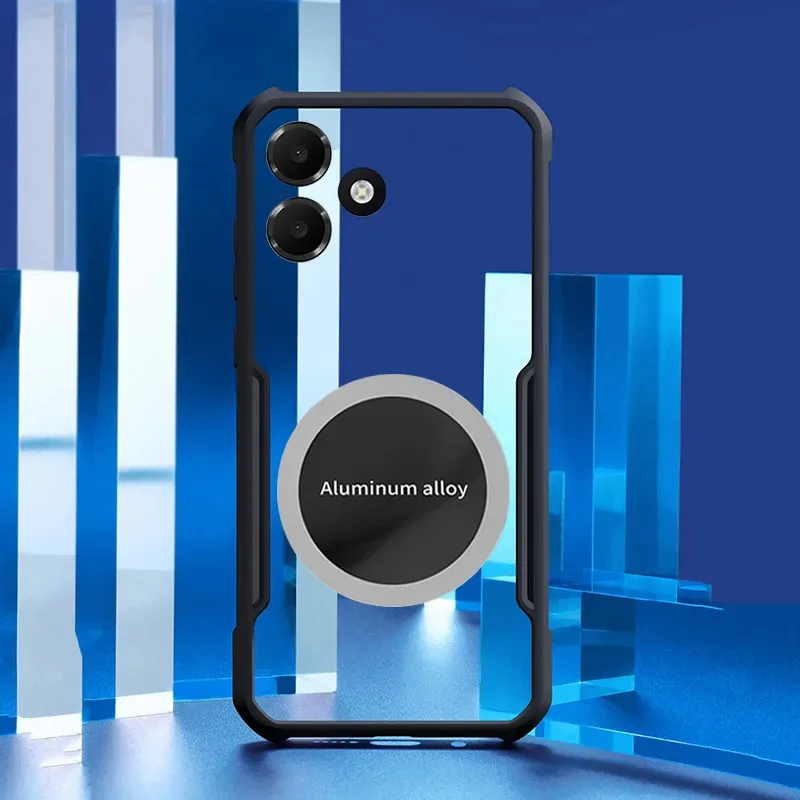 Skinlee Case For OPPO A6C A6S A6X Car Magnetic Sheet Clear Heat Dissipation Shell For OPPO A6C A6S A6X A6T Pro Phone Cover