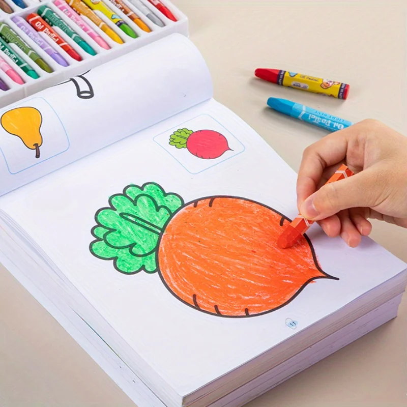 95 Pages Diverse Content Kids' Coloring Book Vibrant Animal & Nature Designs Drawing Workbook