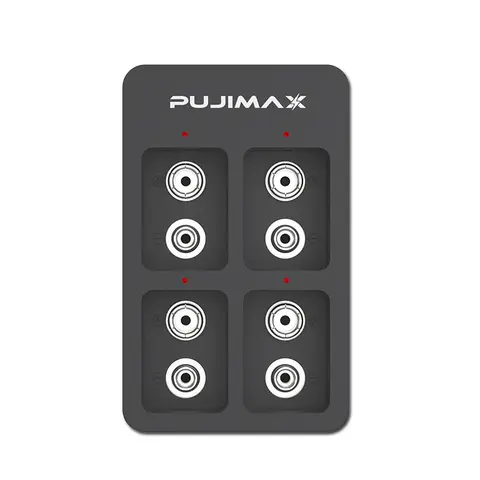 Smart Battery Charger USB Independent Slot Adapter 4 Slots 9V 6F22  For Ni-MH/Ni-Cd/Li-ion Lithium Rechargeable Batteries