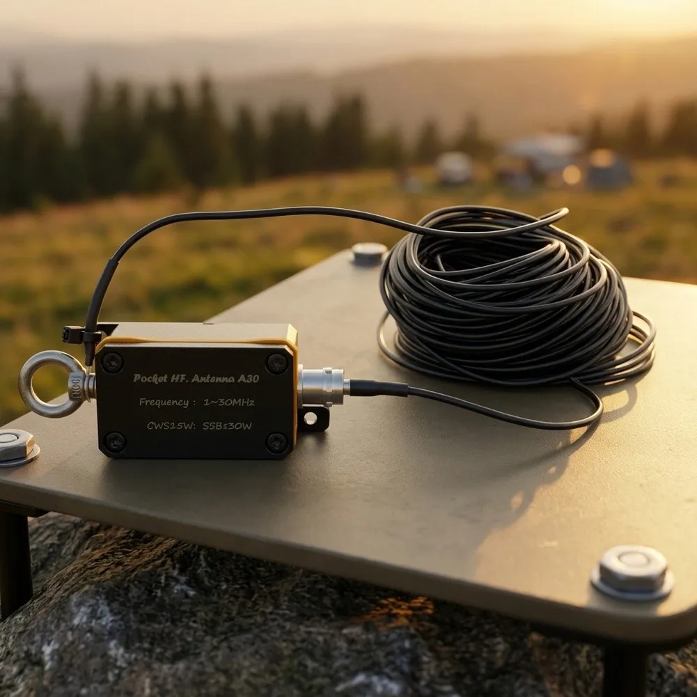Portable HF Shortwave Antenna= 1-30MHz For A30 Radio With Broadband Balun 15W CW= 30W SSB BNC Connector Ham=Radio Gear