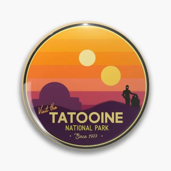 Visit Tatooine  Soft Button Pin Funny Badge Lover Brooch Gift Cartoon Clothes Cute Hat Women Jewelry Fashion Lapel Pin Creative