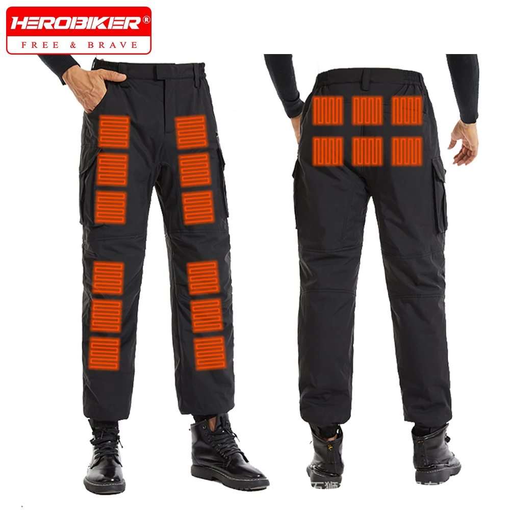 

Winter Heated Pants 18 Heating Zone Men Heating Trouser Electric Thermal Pants Outdoor Hiking Skiing Male Electric Heated Pants