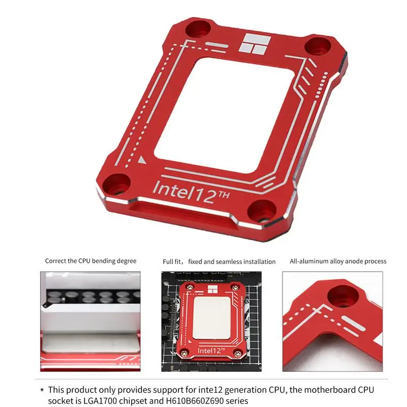 CPU Bending Correction Frame Bracket Fixing Buckle Anti-fall For LGA1700-BCF Intel12th LGA 1700 CPU Fixing Backplane