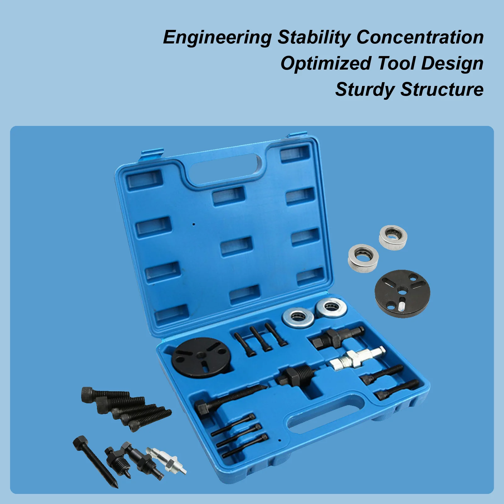 

AC Clutch Removal Tool Heavy-Duty Bearing Puller Tool Precise Heavy-Duty Mechanics Accessories for Technicians Repair Home