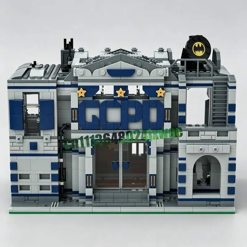 New 1985PCS Police Department Modular MOC Creative Street View Model Customize Puzzle Building Blocks DIY Assembly Toys Gifts