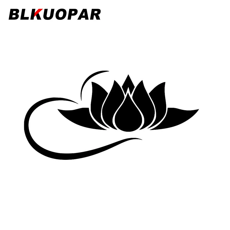 

BLKUOPAR Йога Цветок Лотоса Автомобильные наклейки ATV Личность Инь Ян Символ Буддизма Наклейка Водонепроницаемые устойчивые к царапинам автомобильные аксессуары