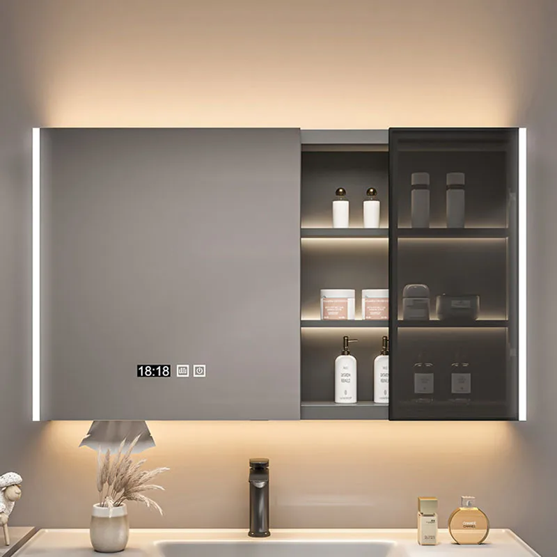Makeup Decorations Organizer Shelves Cupboard Modern Luxury Archivadores Trendy Furniture Skincare Storage Bathroom Cabinet
