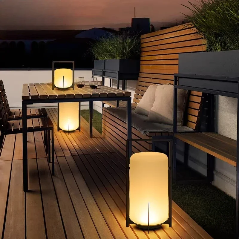 Solar portable light Outdoor garden light Waterproof lawn Rechargeable Villa landscape Outdoor