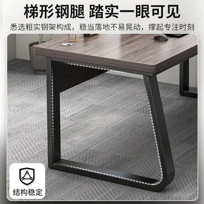 Minimalist desk, desk, staff seat, office desk and chair combination