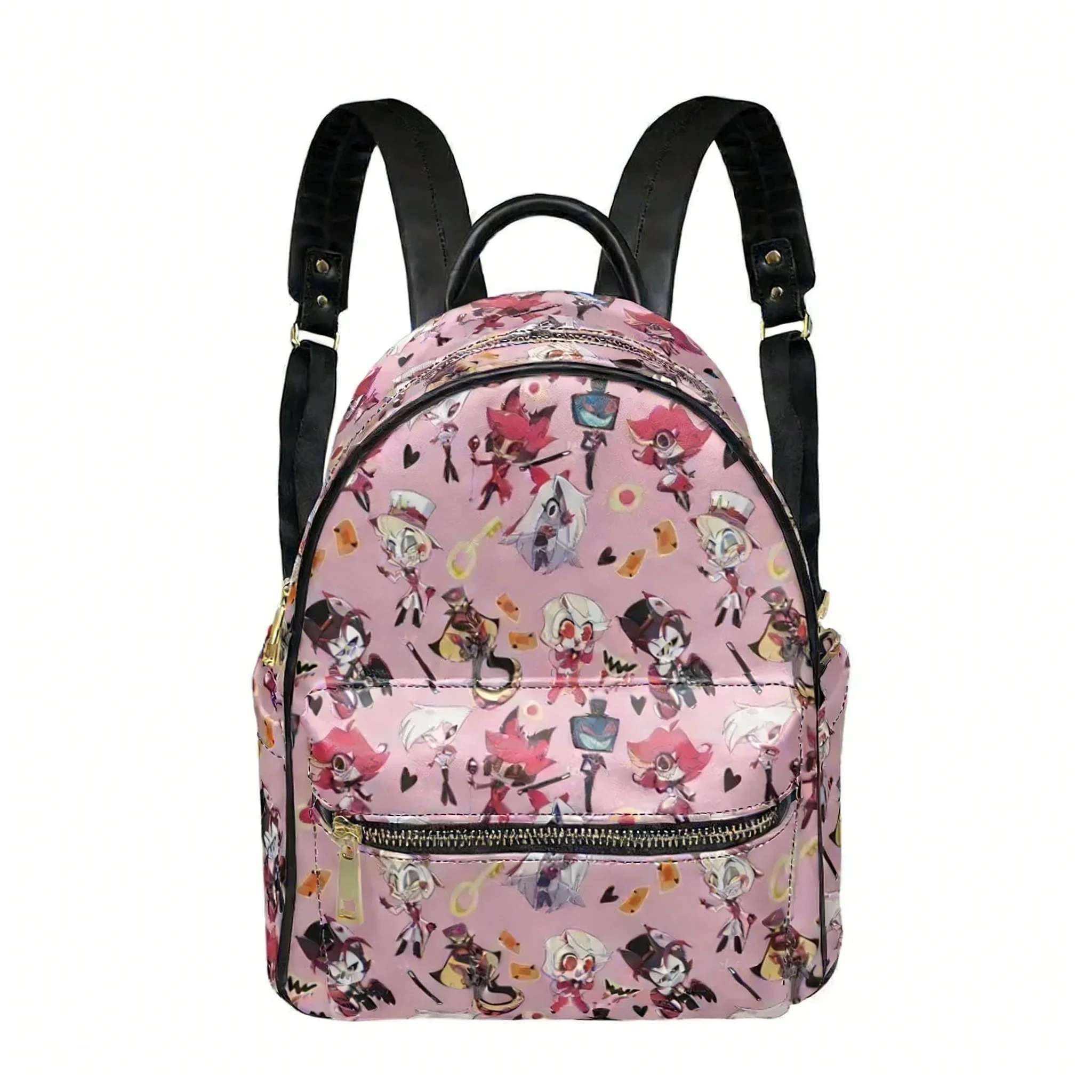 

Hot Comics Hotel Hazbin Backpack Womens Men Personalized Double Shoulder Bag Business Travel Bookbag Rucksack Gift Daypack