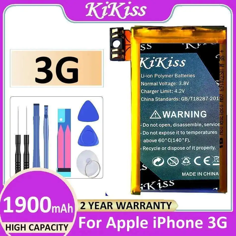

Прочный аккумулятор для мобильного телефона 1900 мАч для Apple Iphone 3G