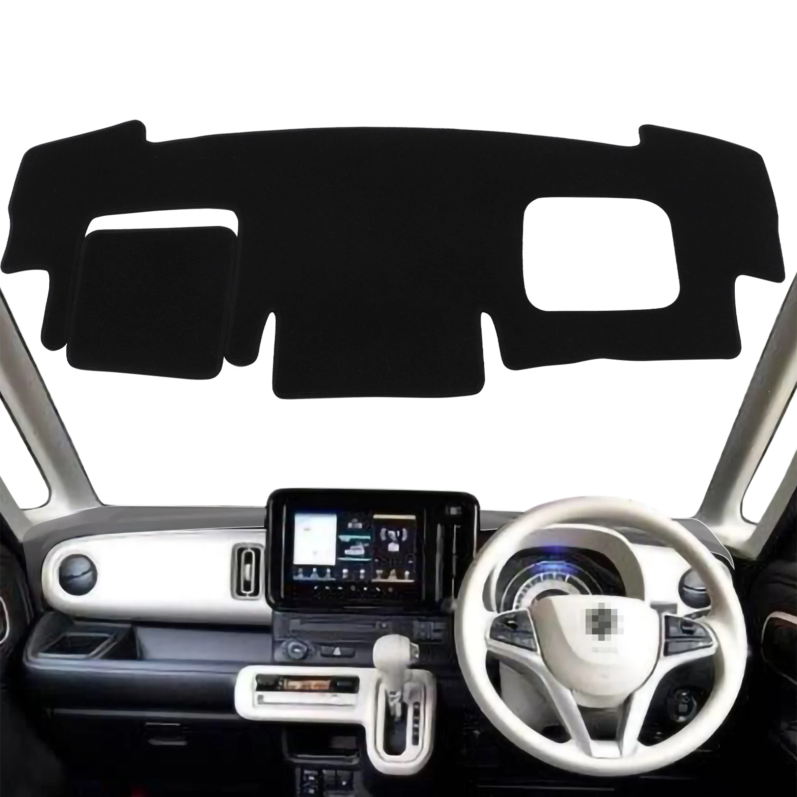 for Suzuki Wagon R With HUD Dashboard Pad Cover Dash Mat Dashmat Car Accessories Protective Carpet