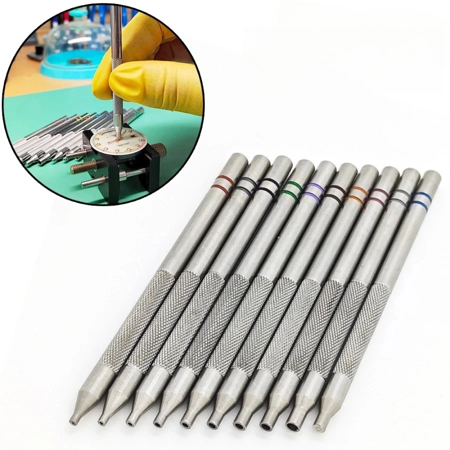 Stainless Steel Watch Hand Pressers Pusher Hour、Minute、Second Hand Install Fitting Set Wristwatch Repair Tools Kit for Watchmake