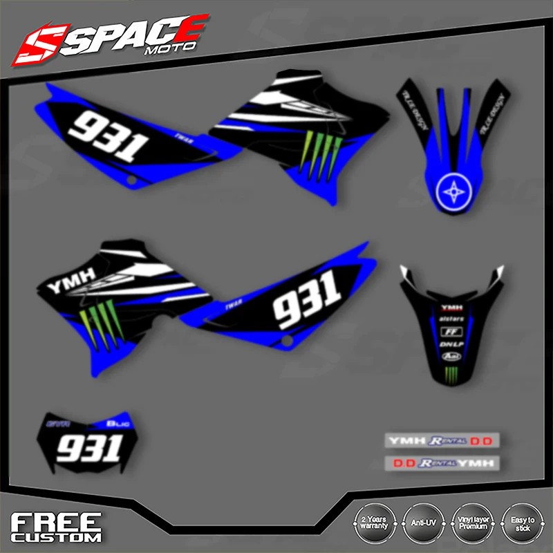 

SPACE Custom Motorcycle Graphics For YAMAHA XTZ125 Decal Stickers Kits 001