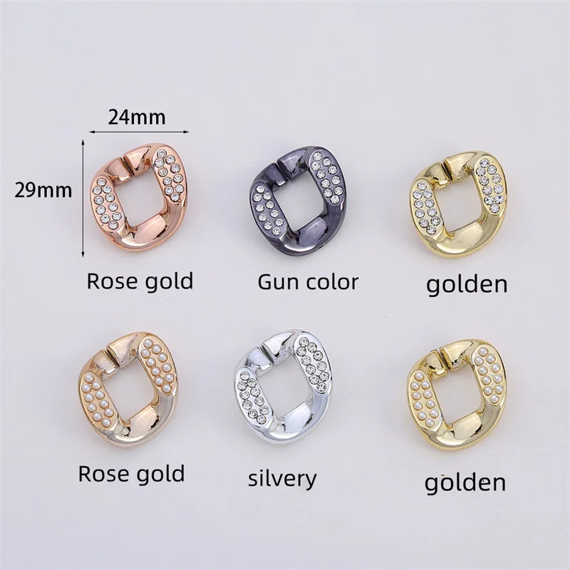 Link Connectors Anti-Lost Keeper Holder Strap Ring for Earring Necklace Jewelry Eyeglass Chain DIY Craft Making